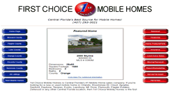 Desktop Screenshot of 1stchoicemobilehomes.com